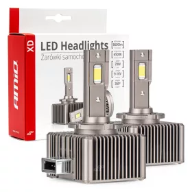   AMIO LED autó fényszóró izzó D1S D1R 6500K 8600LM 70W 9-16V XD PÁRBAN PRÉMIUM
