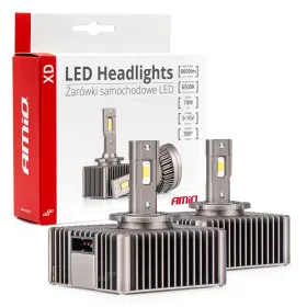   AMIO LED autó fényszóró izzó D5S 6500K 8600LM 70W 9-16V XD PÁRBAN PRÉMIUM