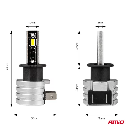 AMIO LED autó fényszóró izzó H-MINI H3 PRÉMIUM