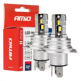 AMIO fényszóró izzó H-MINI H4 6500K PRÉMIUM
