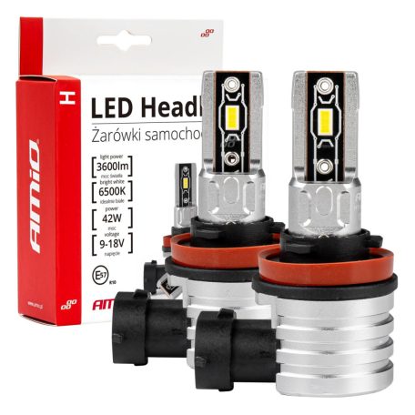 AMIO LED autó fényszóró izzó H-MINI H8/H9/H11 PRÉMIUM