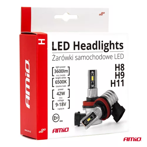AMIO LED-Autoscheinwerferlampe H-MINI H8/H9/H11 PREMIUM