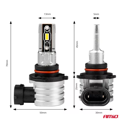 AMIO LED autó fényszóró izzó H-MINI HB3 9005 PRÉMIUM