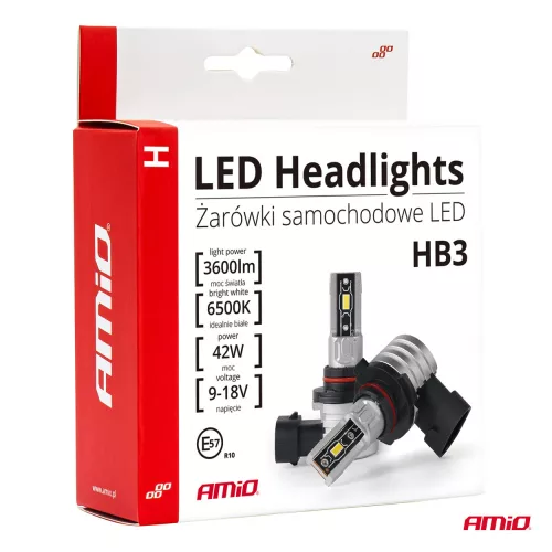 AMIO LED autó fényszóró izzó H-MINI HB3 9005 PRÉMIUM