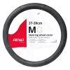AMIO NEUES DESIGN schwarzer Lenkerschutz aus Echtleder M 37-39cm 03546