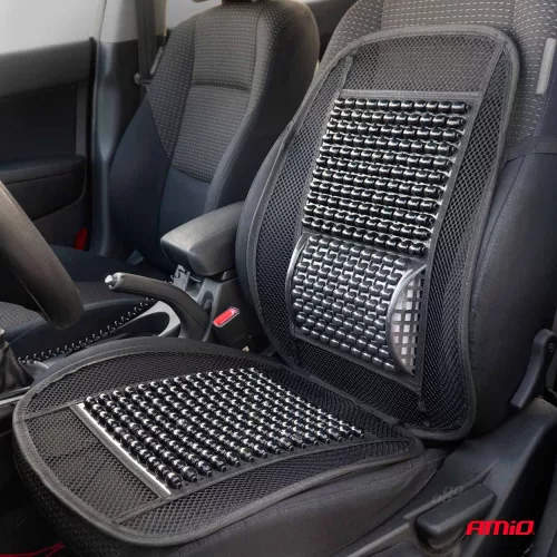 AMIO Belüftete Sitzmatte mit Lordosenstütze AMIO-03645