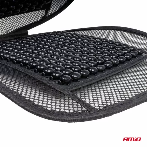 AMIO Belüftete Sitzmatte mit Lordosenstütze AMIO-03646
