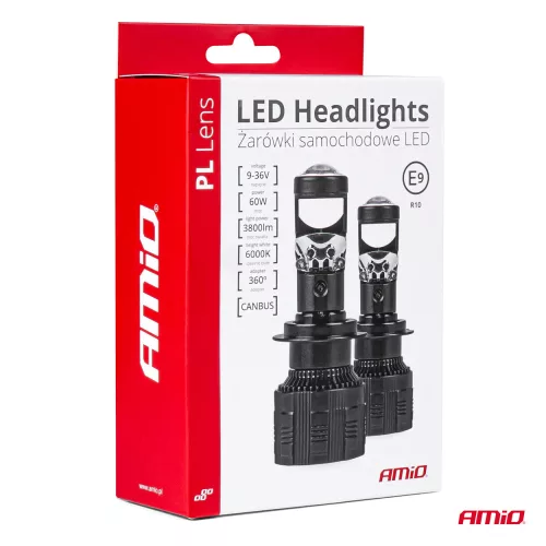 AMIO LED-Scheinwerfer H7 PL Lens-Serie AMIO-03668
