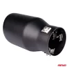 AMIO Auspuffblende, matt schwarz, Edelstahl 04061