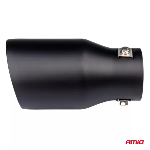 AMIO Auspuffblende, matt schwarz, Edelstahl 04061