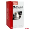 AMIO Auspuffblende, matt schwarz, Edelstahl 04061