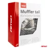 AMIO Auspuffendrohr, doppelt matt, aus säurebeständigem Edelstahl 04063