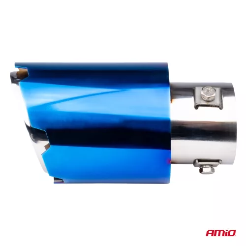 AMIO Auspuffendrohr aus blauem, säurebeständigem Edelstahl 04066