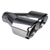 AMIO Auspuffendrohr, doppelt verchromt, säurebeständiger Edelstahl 04068 PREMIUM