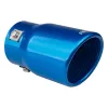 AMIO Auspuffendrohr aus blauem, säurebeständigem Edelstahl 04072