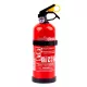 AMIO Pulverfeuerlöscher ABC mit vorhandenem Messgerät und Wandfixierung, 1 kg