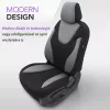 Dacia Dokker OTOM Universelles Sitzbezug-Set RUBY 1202 grau/Schwarz 3-ZIP Premium