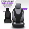 Dacia Dokker OTOM Universelles Sitzbezug-Set RUBY 1202 grau/Schwarz 3-ZIP Premium