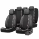 Volkswagen Crafter OTOM Universelles Sitzbezug-Set HORIZON 1801 Schwarz Rot 3-ZIP Premium