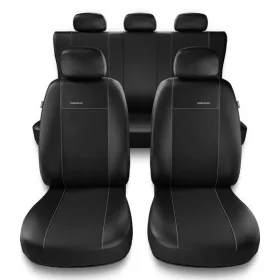   HONDA V Auto-dekor universeller Sitzbezug PREMIUM A Set in Kunstleder-/Velours-Kombination