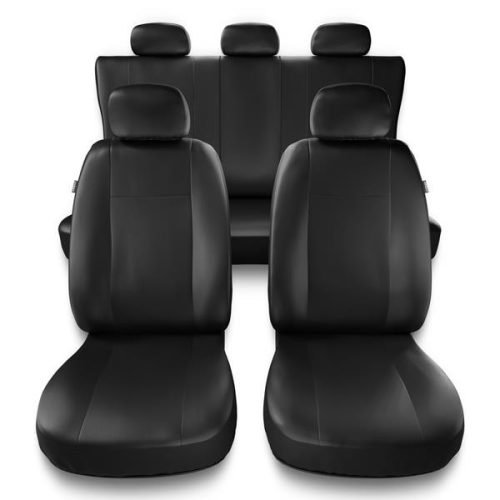 TOYOTA AURIS  Auto-Deko universelles Comfort Eco-Leder Sitzbezug-Set schwarz – in wählbaren Farben