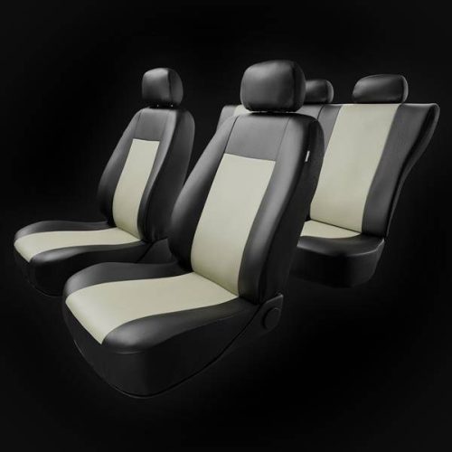 TOYOTA AURIS  Auto-Deko universelles Comfort Eco-Leder Sitzbezug-Set schwarz – in wählbaren Farben