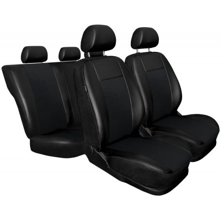 FIAT 500L Auto-dekor univerzális üléshuzat SUPERIOR szett műbőr és művelúr kombináció