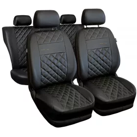   Mazda 121 üléshuzat szett – Autodekor Perfect Line univerzális, steppelt eco bőr, AIRBAG-kompatibilis