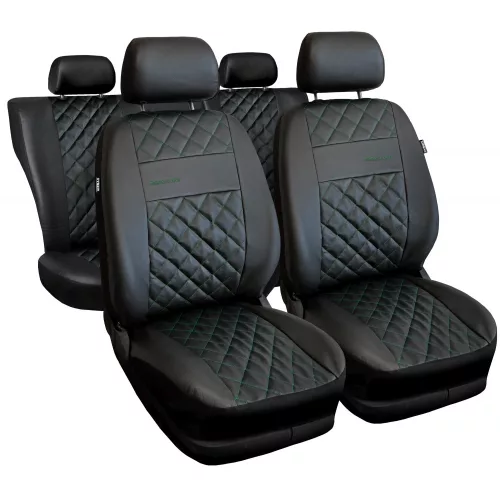 Mazda 121 üléshuzat szett – Autodekor Perfect Line univerzális, steppelt eco bőr, AIRBAG-kompatibilis