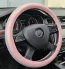 00085 Lenkradbezug rosa 38 cm mit Strasssteinen 203-10