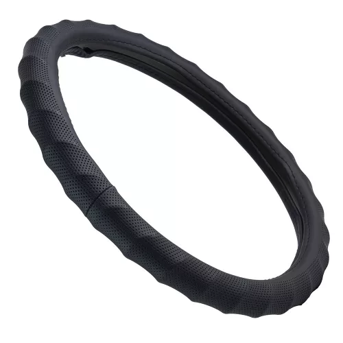 Atmungsaktiver Lenkradbezug in Lederoptik, 38 cm