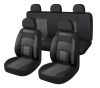 11 teilig universelles Sitzbezugsset - an 2 Stellen teilbar - airbaggeeignet - schwarz-weiß 203-3BKW
