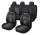 11 teilig universelles Sitzbezugsset - an 2 Stellen teilbar - airbaggeeignet - schwarz-weiß 203-3BKW