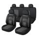 11 teilig universelles Sitzbezugsset - an 2 Stellen teilbar - airbaggeeignet - schwarz-weiß 203-3BKW