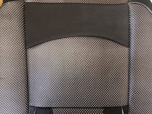 11 teilig universelles Sitzbezugsset - an 2 Stellen teilbar - airbaggeeignet - schwarz-weiß 203-3BKW