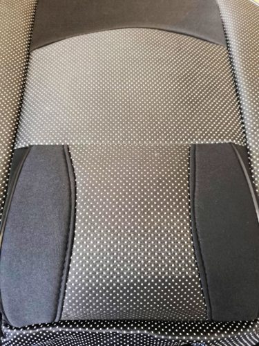 11 teilig universelles Sitzbezugsset - an 2 Stellen teilbar - airbaggeeignet - schwarz-weiß 203-3BKW