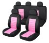 Audi  A1 01204 9 részes 2HELYEN osztható - Légzsákos univerzális üléshuzat szett - Pink-fekete 203-6BP-AZ