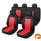 Audi  A1 01228 9 részes 2HELYEN osztható - Légzsákos univerzális üléshuzat szett - piros-fekete 203-6BR-AZ