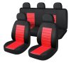 Audi  A1 01228 9 részes 2HELYEN osztható - Légzsákos univerzális üléshuzat szett - piros-fekete 203-6BR-AZ