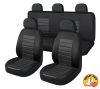 Audi  A1 01242 9 részes 2HELYEN osztható - Légzsákos univerzális üléshuzat szett -Fekete-fekete 203-6BK-AZ