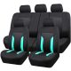 Audi  A1 AD9341MT 9 teilig teilbar universelles Sitzbezugsset - airbaggeeignet - mit Aufbewahrungstasche - menthol-schwarz