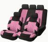 AD9521P 9 teilig an 2 Stellen teilbar universelles Sitzbezugsset - airbaggeeignet - pink-schwarz