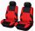 AD9521-2FR 2DB-os Universell Sitzbezug 1+1 - airbaggeeignet - rot-schwarz