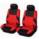 AD9521-2FR 2DB-os Universell Sitzbezug 1+1 - airbaggeeignet - rot-schwarz