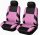 AD9521-2FP 2DB-os Universell Sitzbezug 1+1 - airbaggeeignet - Pink-schwarz