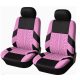 AD9521-2FP 2DB-os Universell Sitzbezug 1+1 - airbaggeeignet - Pink-schwarz
