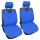 2-teiliger Jersey-Sitzbezug – Dünnes Material – Blau