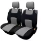 2-teiliger Universal-Sitzbezug – 5 mm Schaumstoff – Grau-Schwarz