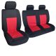 1+2 Lieferwagen Sitzbezug - VASTAG 5mm-es Schaumstoff - schwarz-rot színű