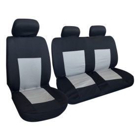   1+2 Lieferwagen Sitzbezug - VASTAG 5mm-es Schaumstoff - schwarz-grau színű